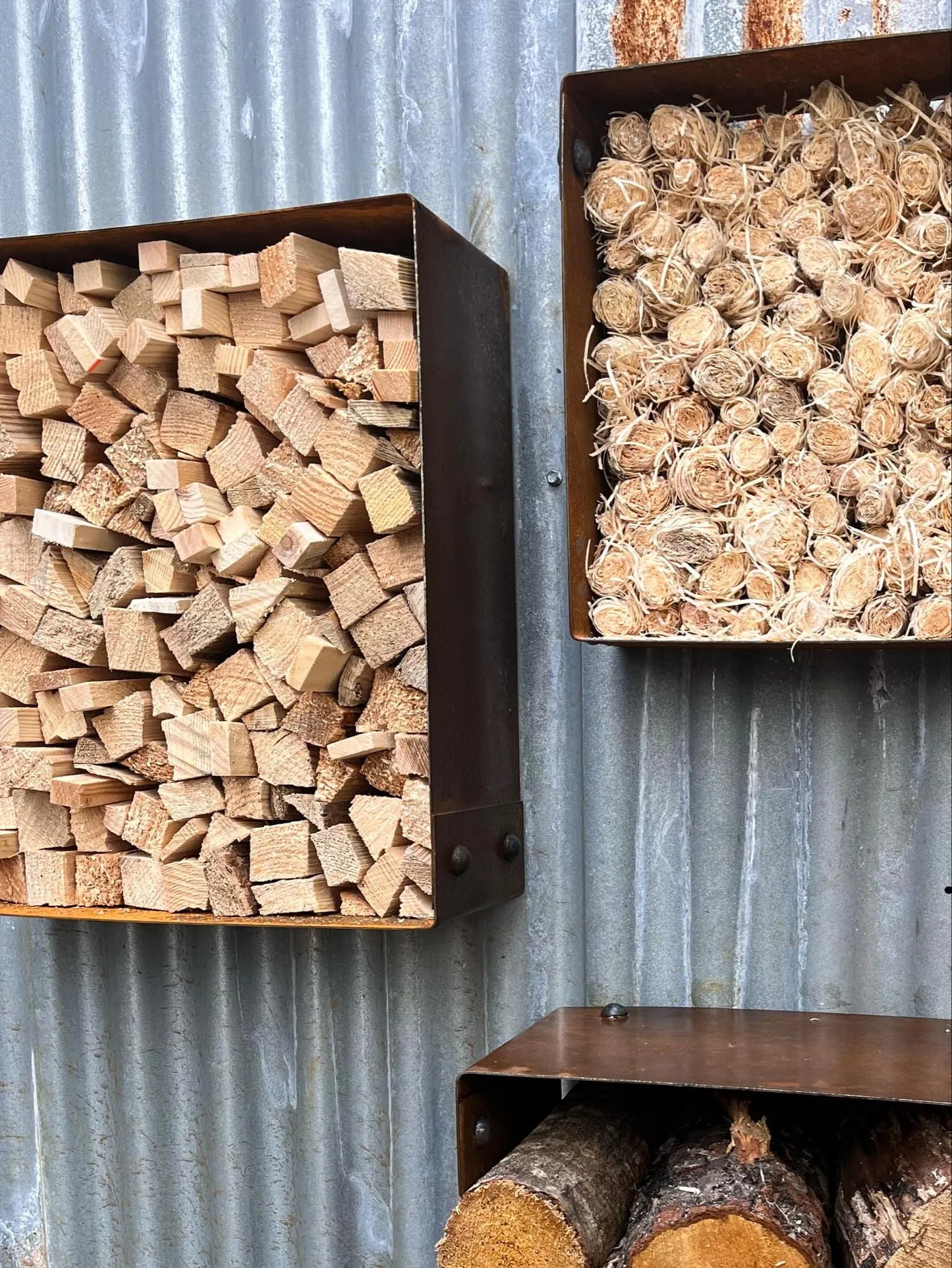 Fire Wood Storage Squares
