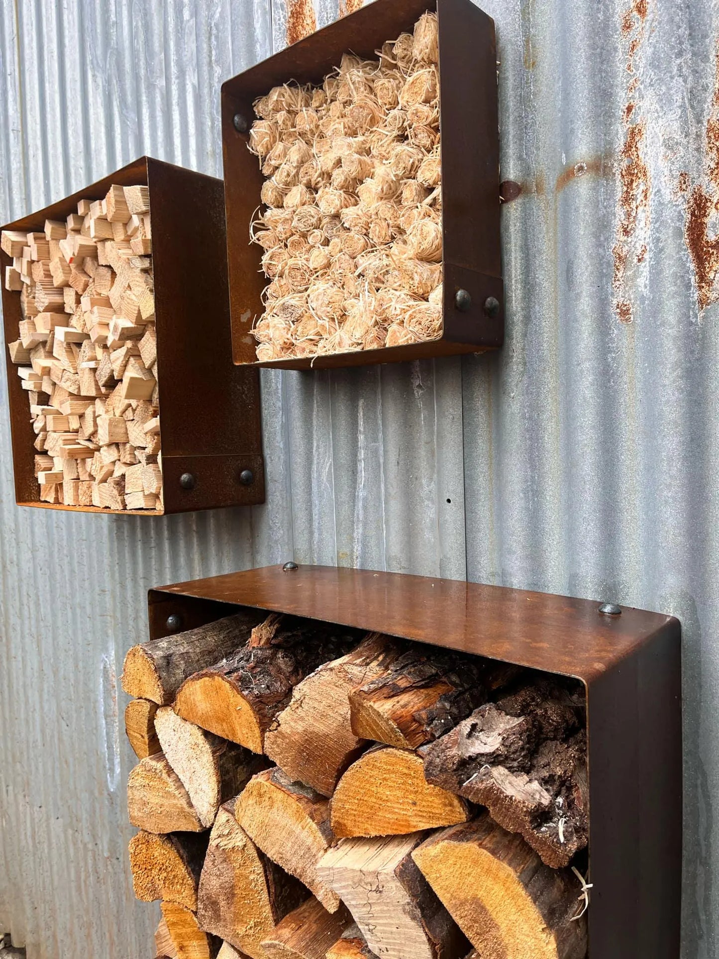 Fire Wood Storage Squares