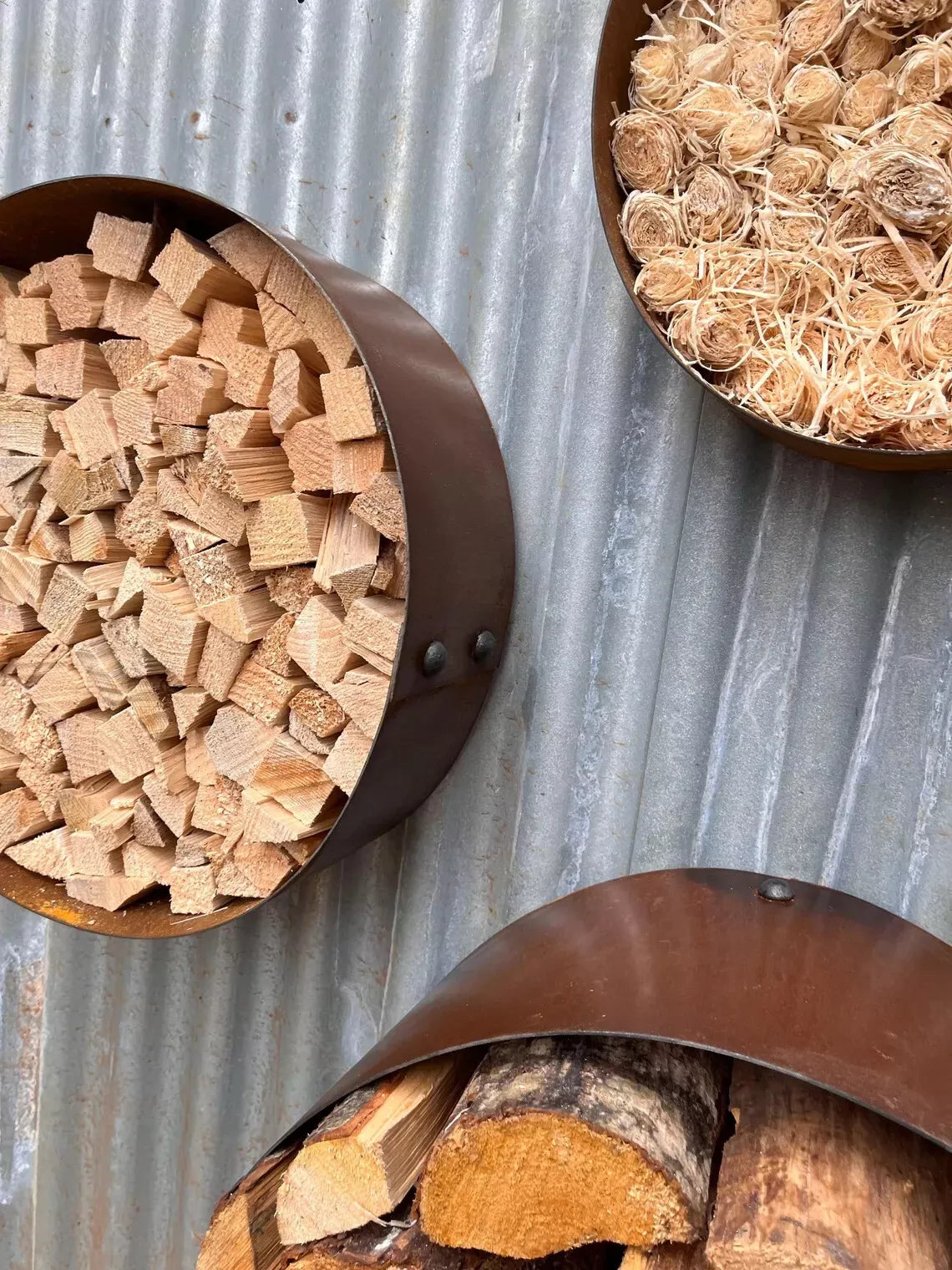 Fire Wood Storage Rings