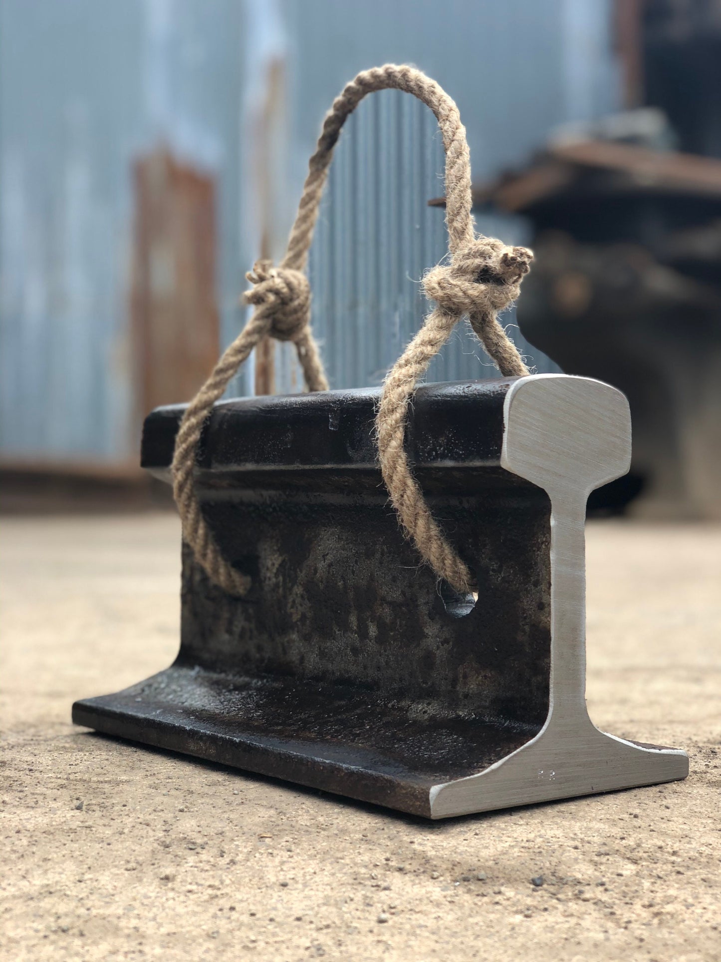 The reclaimed railway double doorstop