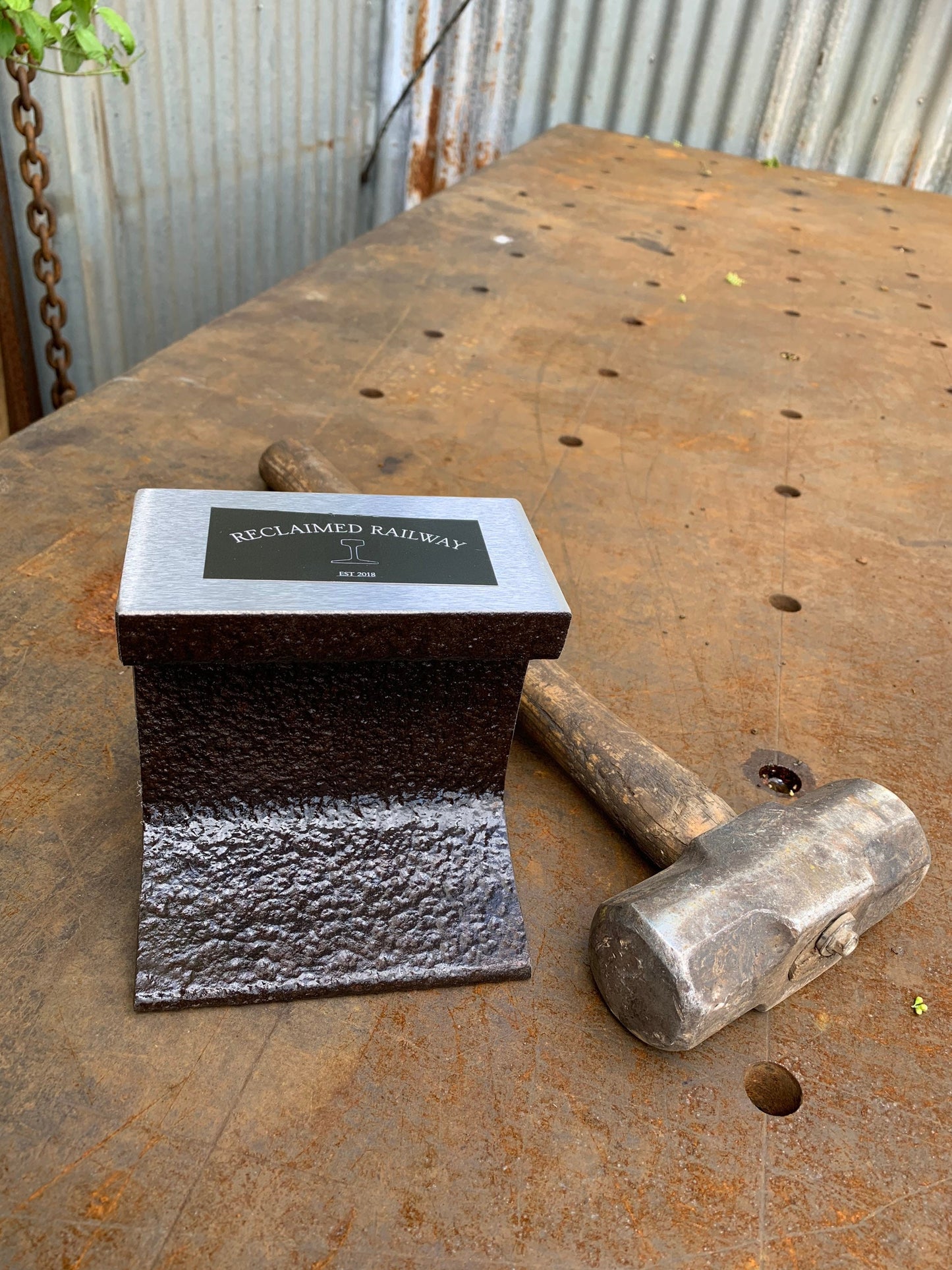 Reclaimed railway small anvil
