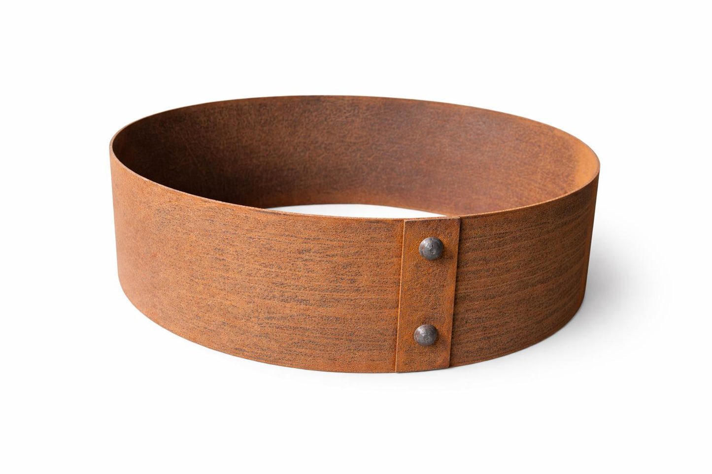 Pre Weathered Riveted Corten Steel Ring Planters