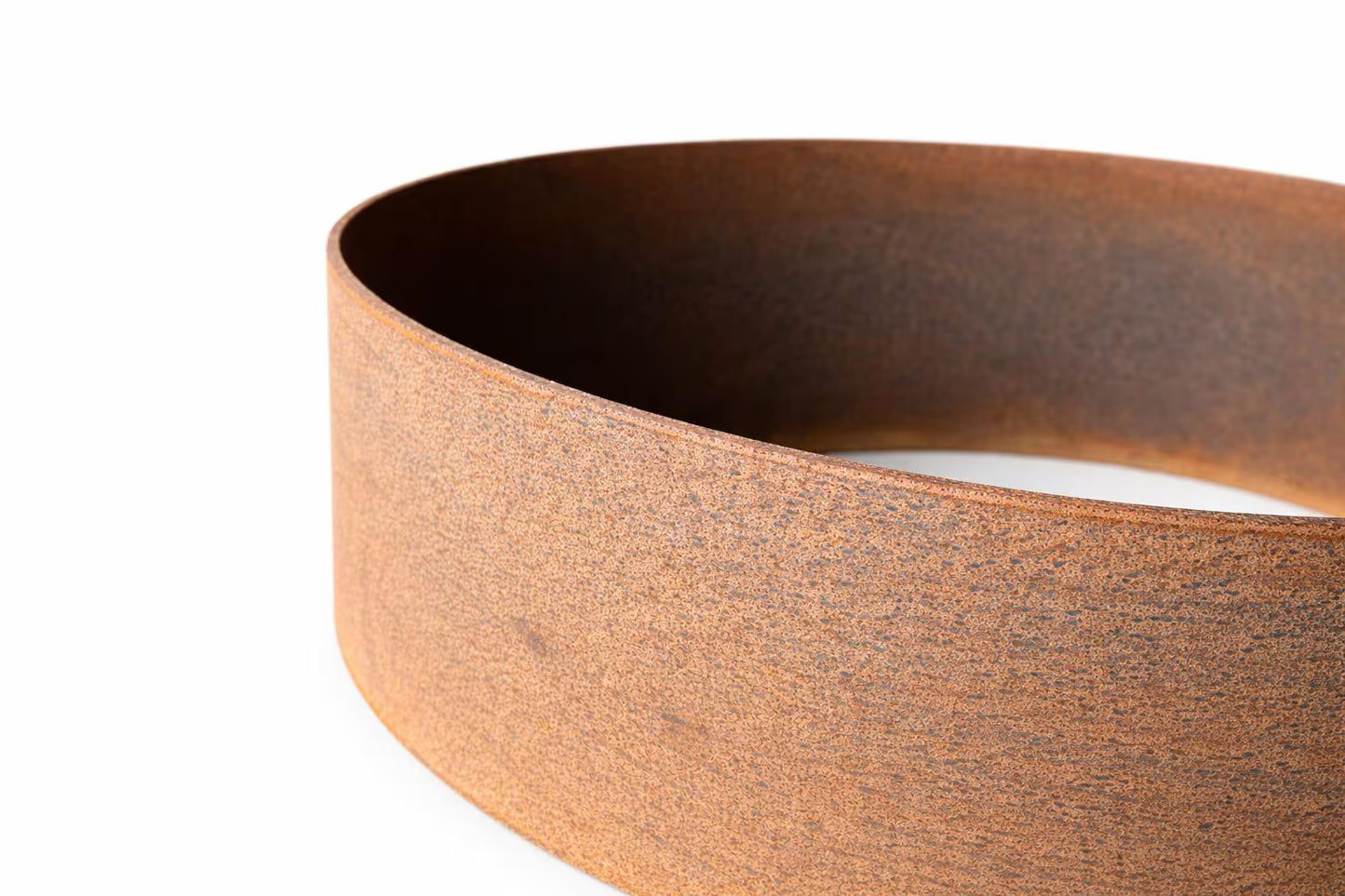 Pre Weathered Riveted Corten Steel Ring Planters