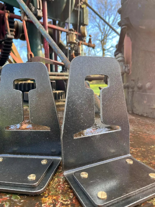 Reclaimed Railway Industrial Stone Washed Book Ends