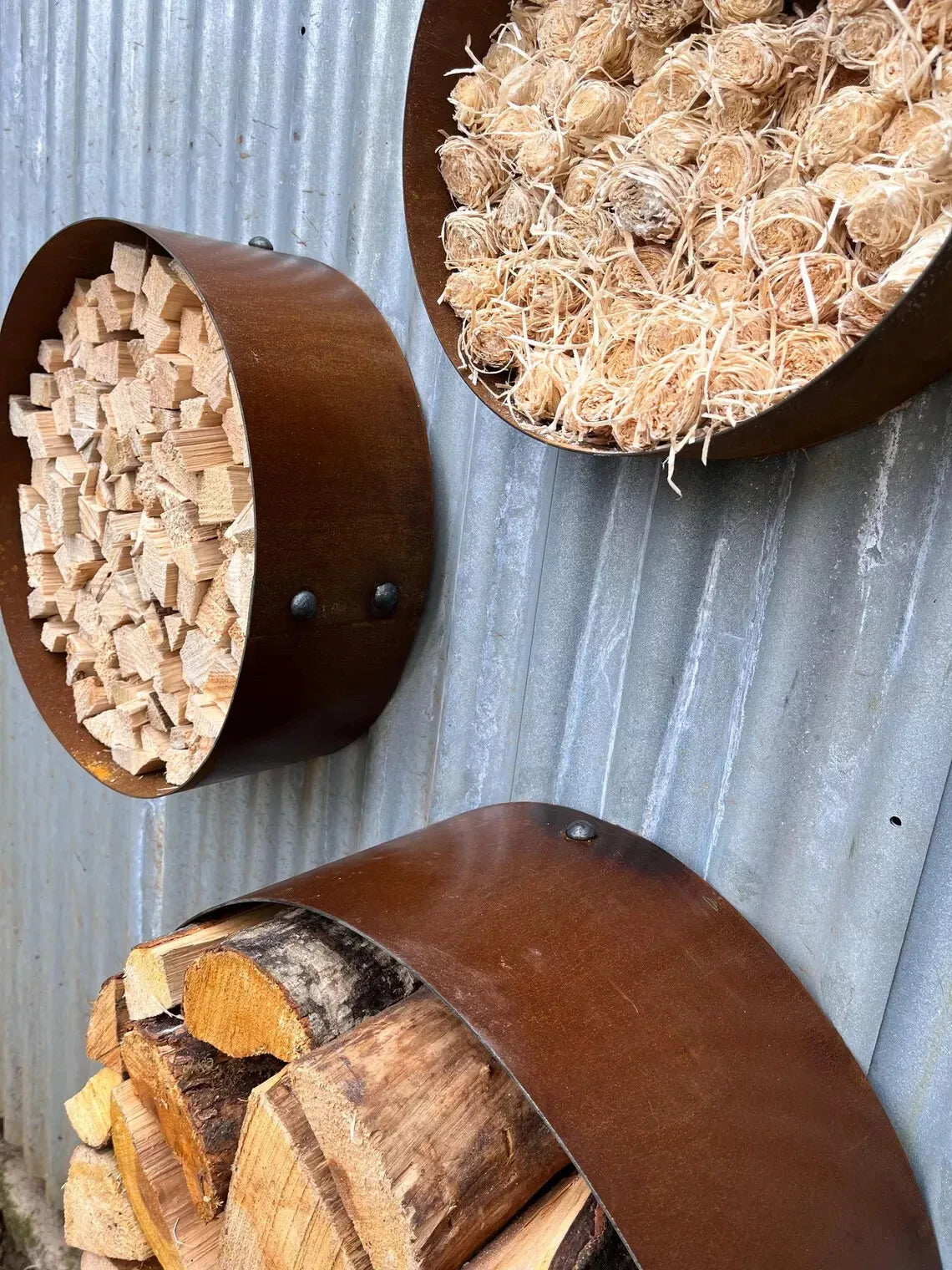 Fire Wood Storage Rings – Reclaimed Railway