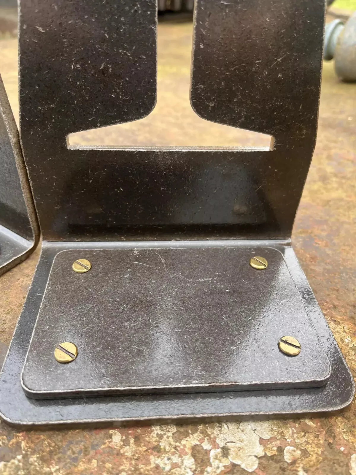 Reclaimed Railway Industrial Stone Washed Book Ends