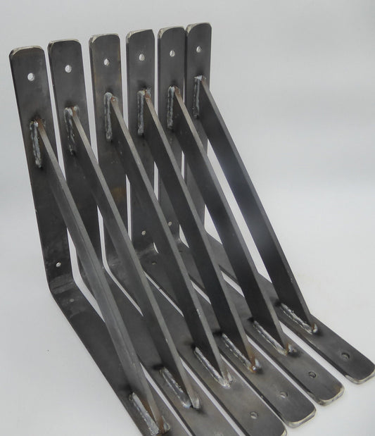 Metal industrial heavy duty shelf brackets (sold as a pair)